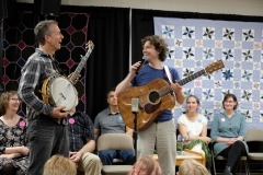 Sam and Owen Joking before a Song