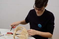 Sayer Working on an Egg Basket